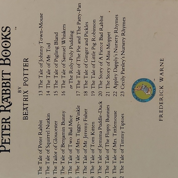 Beatrix Potter Book Collection - Picture 3 of 3